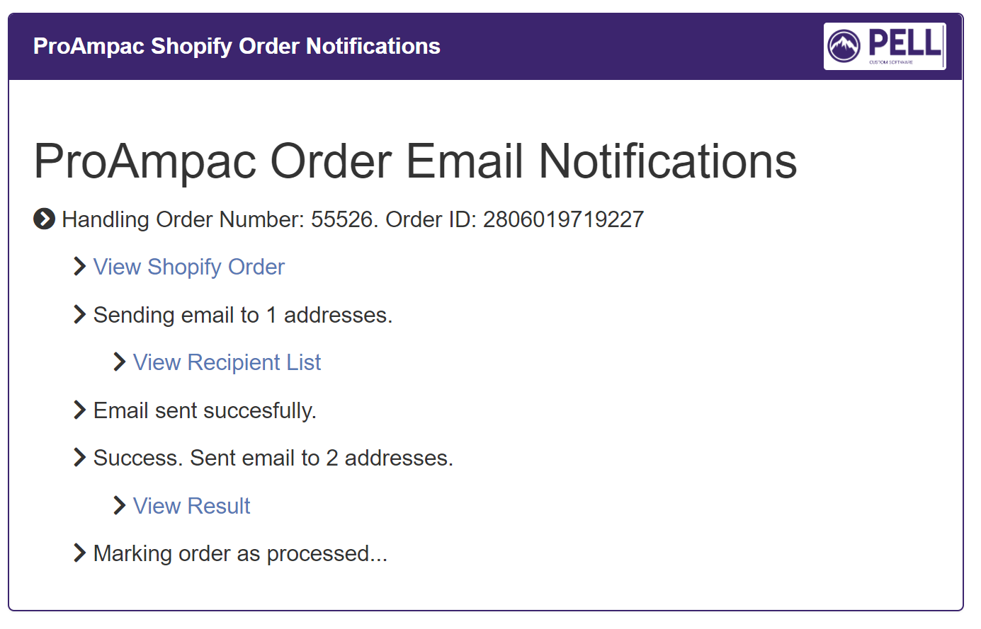 Shopify Order Email Alert System