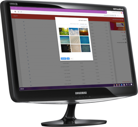 Desktop monitor showing custom SaaS application developed by Pell Software
