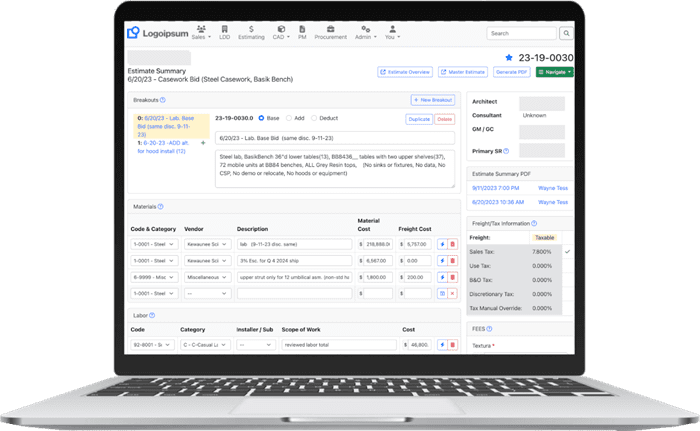 Construction Bidding & Project Management System